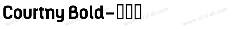 Courtny Bold字体转换